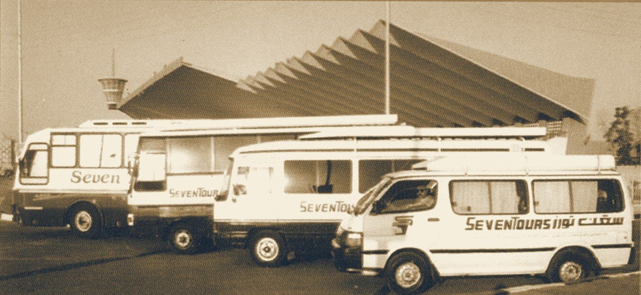 The original Seven Tours Egypt fleet in the 1980s